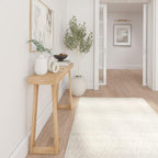 Plank+Beam Classic Console Table, 46 Inch, Blonde | Non-Toxic Finishes, Versatile Design, Elegant Details, Easy Assembly, Quick Setup, Solid Wood