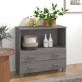Light Grey Sideboard with Solid Pine Wood and MDF Construction, Modern Storage Cabinet for Living Room or Dining Room, Durable Furniture with Smooth Finish and Versatile