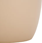 SAFAVIEH Home Collection - Kielh Short Side Table, Beige Ceramic Round Accent Table with Sculptural Base, Fully Assembled (ACC2903A)