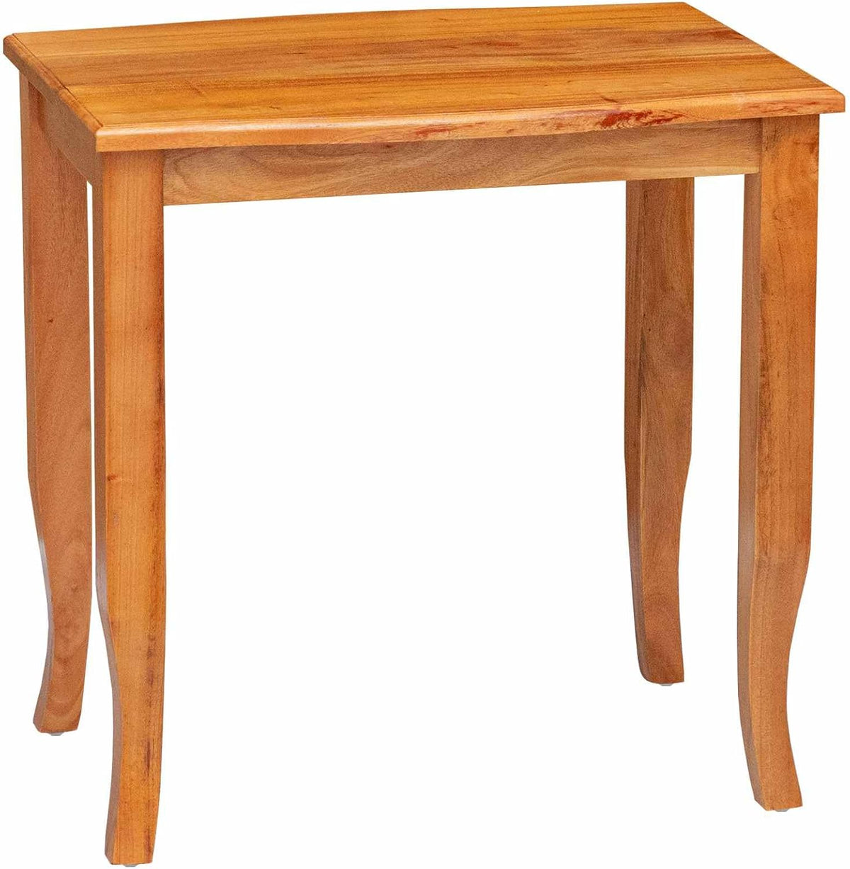 Nesting Side Tables 3 pcs Natural 23.62 x 17.72 x 23.82 in | Solid Mahogany Wood, Space Saving Stackable Design, Rustic Living Room Accent, Easy Maintenance