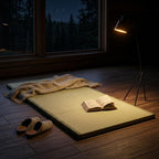 MustMat Tatami Mat Foldable Japanese Floor Mattress 35.4"x78.7"x1.2" | Traditional Japanese Futon, Floor Mattress, Rush Grass