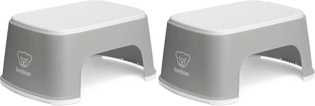 BabyBjörn Step Stool, Gray/White (Pack of 2)