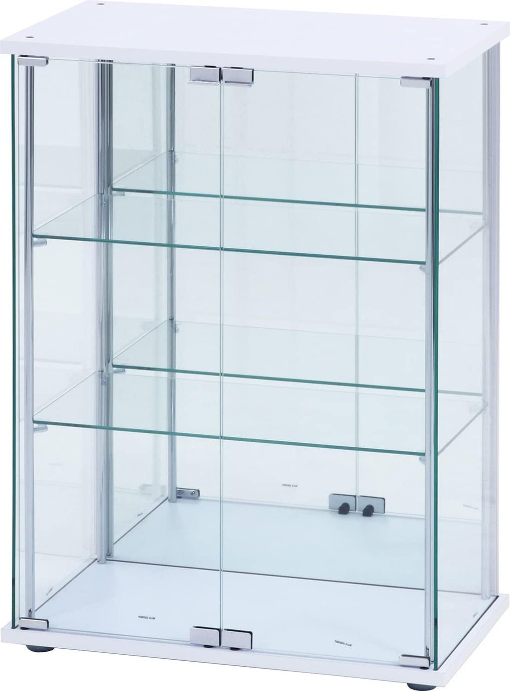 不二貿易(Fujiboeki) Fuji Boeki 72802 Collection Case, Figure Case, 3 Tiers, Width 23.8 x Depth 14.4 x Height 33.5 inches (60.5 x 36.5 x 85 cm), White, Wide Type, Rear Mirror
