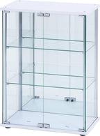 不二貿易(Fujiboeki) Fuji Boeki 72802 Collection Case, Figure Case, 3 Tiers, Width 23.8 x Depth 14.4 x Height 33.5 inches (60.5 x 36.5 x 85 cm), White, Wide Type, Rear Mirror