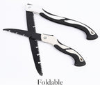 Folding Saw with Rubber Handle, 20.4 Inch Manganese Steel SK-5 Blade Pruning Saw for Hunting, Gardening, Camping and Trimming (blade 27cm)