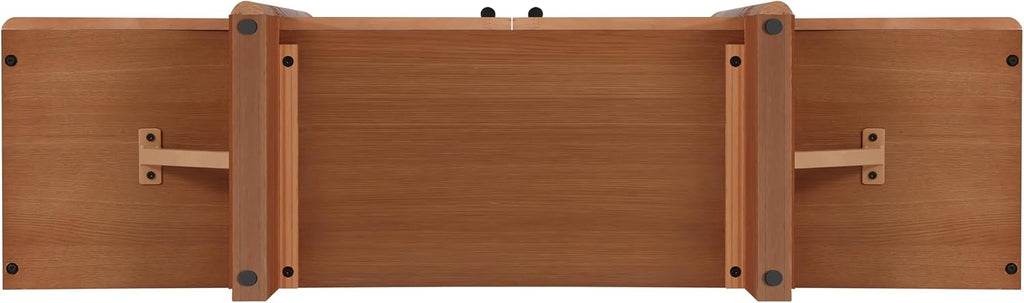 Merax Modern Sideboard Buffet Cabinet,55.0" Wide Elegant Entryway Table for Hallway Entryway Living Room Dining Room,Natural