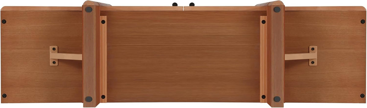 Merax Modern Sideboard Buffet Cabinet,55.0" Wide Elegant Entryway Table for Hallway Entryway Living Room Dining Room,Natural