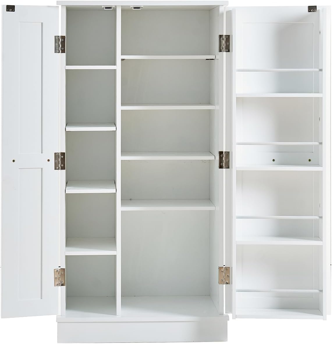 47" Tall Kitchen Pantry Cabinet,Freestanding Kitchen Pantry Storage Cabinet with Doors and Adjustable Shelves for Dining Room and Craft Room