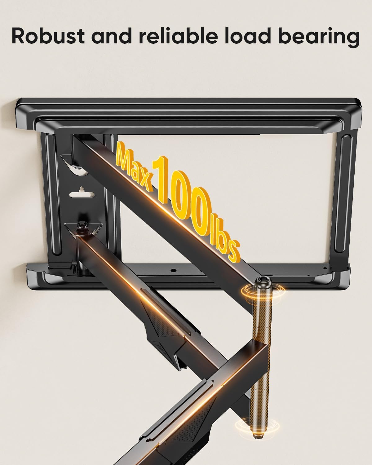 FORGING MOUNT Corner TV Wall Mount for Most 37-75 Inch TVs up to 99lbs | Full Motion TV Wall Mount with 30" Long Extension Arm, Swivel Tilt, Max VESA 600x400mm