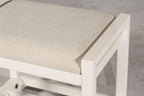 Hillsdale Furniture Amelia, White Vanity Stool