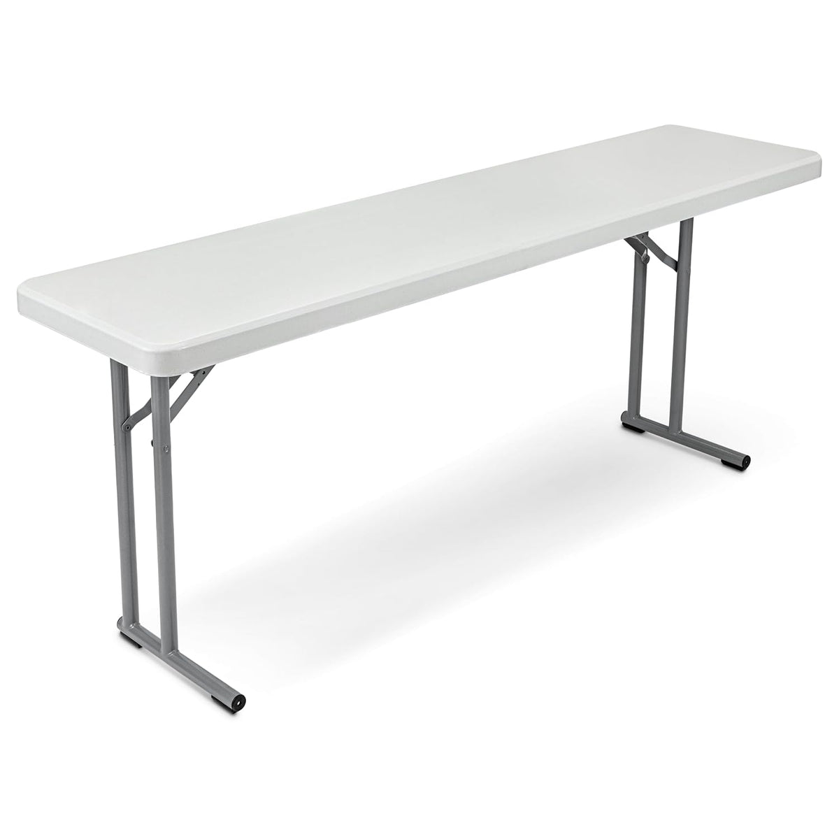 OEF Furnishings OEFBT-SEM1872 Commercial-Grade Premium Industrial Seminar Folding Table with Thick Blow-Molded Top and 16-Gauge Cantilever Steel Legs (Seminar, 18" × 72", Speckled Gray Top)