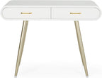 Accent Table, Set of 2 Nesting Tables, Space-Saving Side Tables for Living Room, Modern End Tables with Storage, Wood and Black Finish