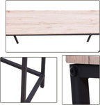 HOMERECOMMEND Console Table with Power Outlets and USB Ports,Rustic Brown | Sofa Tables with Charging Station,for Hallway, Entryway,Behind Couch Table,charging station behind couch