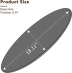 TesNus 18" Round Gray Tempered Glass Table Top, 0.24" Thick Smoked Replacement Glass Top with Pencil Polished Edge, Heat Resistant & Waterproof, Easy to Clean Glass Tabletop for Patio Table