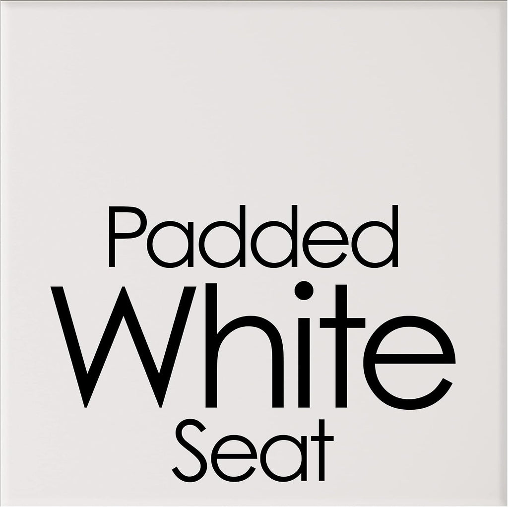 Lavish Home Folding Stool with Padded Backless Seat Set of 2, White, 24” | Counter Height Bar Stools with 225lb Capacity, Portable Indoor & Outdoor, Extra Seat for Kitchen, Rec Room or Camping
