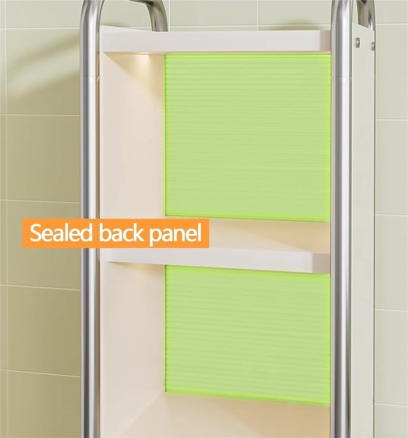 Multi-Layer Kitchen Racks Narrow Pantry Storage Cabinet for Small Spaces with Wheels Free Standing Microwave Stand Utility Organization and Storage Rack(2 Tier)