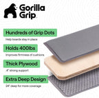GORILLA GRIP Couch Cushion Support Board for Sagging Sofas, 24x70 Gray | Heavy Duty Slip Resistant Thick Boards Add Strong Seat Supports for Couch, Replacement Stuffing Firmer Couches Accessories