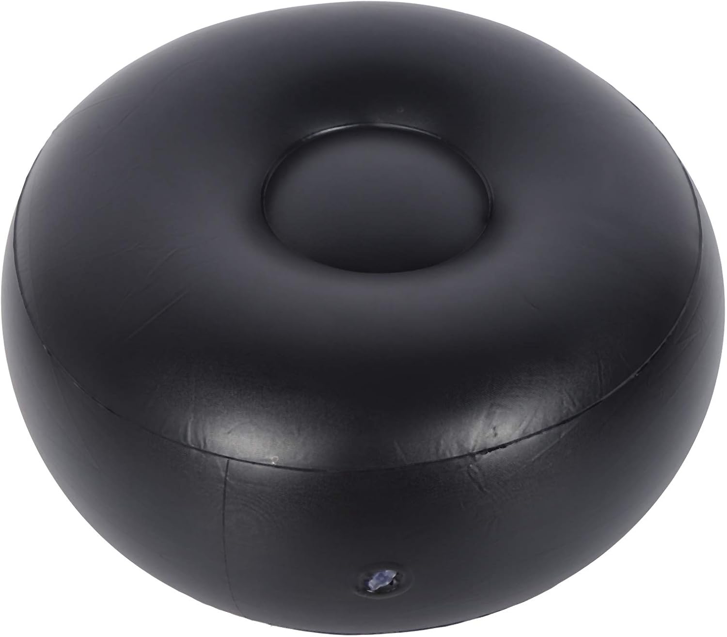 01 02 015 Inflatable Flocking Stool, Inflatable Chair Footrest Blue Indoor Outdoor Portable for Travel for Home, default