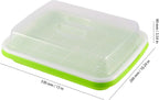 8 Pack Seed Sprouter Tray, BPA Free, Big Capacity Seed Germination Tray, Healthy Wheatgrass Seeds Grower with Lid for Growing, Bean Sprouts, Cat Grass, Wheat Grass, Mung Beans