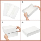 Mefleet 12 Pack Gift Boxes with Lids Assorted Sizes - 6 Large 17" (4" Deep) & 6 Medium 14" (2" Deep) White Shirt Clothes Robe Sweater Box for Wrapping Christmas Presents, Holidays Gift
