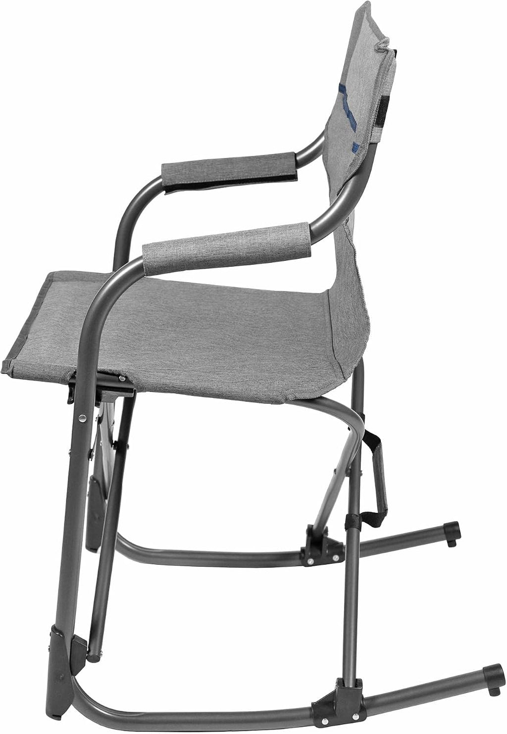 Zenithen Limited Foldable Portable Rocking Director's Chair Perfect for Sporting Events, Outdoor Activities, Camping, Patio Furniture, and Relaxing, Grey