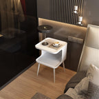 Telephone Table Sofa Side Table Coffee Table Living Room Household Small Table Mini Household Simple Bedroom Bedside Table Bedroom Storage Bedside Cabinet (Color : 1, Si (Brass 40x40x50cm)