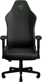 Razer Iskur V2 X NewGen Ergonomic Gaming Chair, Black/Green | Gen-2 EPU Leather with CoolTouch, Lumbar Support, Ultra-Wide Base, Foam Cushions, Adjustable 152 Degree Recline, 2D Armrests