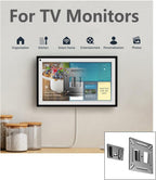 Nuyoah Monitor Wall Mount RV TV Mount Low Profile Wall Bracket VESA Mount | Small TV Mount for 14”-27” Monitor Computer Screens, Ultra Slim TV Bracket Fixed VESA 75x75 100x100mm Easy Mount for Camper