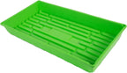 SUNPACK 10" x 20" Mega Plastic Seed Starting Tray, Green, 2.5" (Pack of 10) - No Drainage Holes, Ideal for Greenhouses or Indoor Gardening - Made of Thick, Strong Plastic