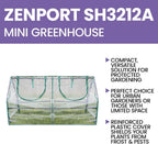 Zenport SH3212A Garden Cold Frame Greenhouse Cloche - 3 Pack