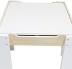 Teamson Kids - Wooden Multiactivity Table with Removable Tabletop for Storage | Reversible Tabletop, Storage Space