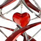 Red Carpet Studios The Original Helix Cosmix Wind Spinner, Double, Red Heart