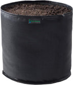 Commercial Grow Bag Pack of 10, Air Pruning Mesh Fabric Plant Containers (15 Gallon, Black)