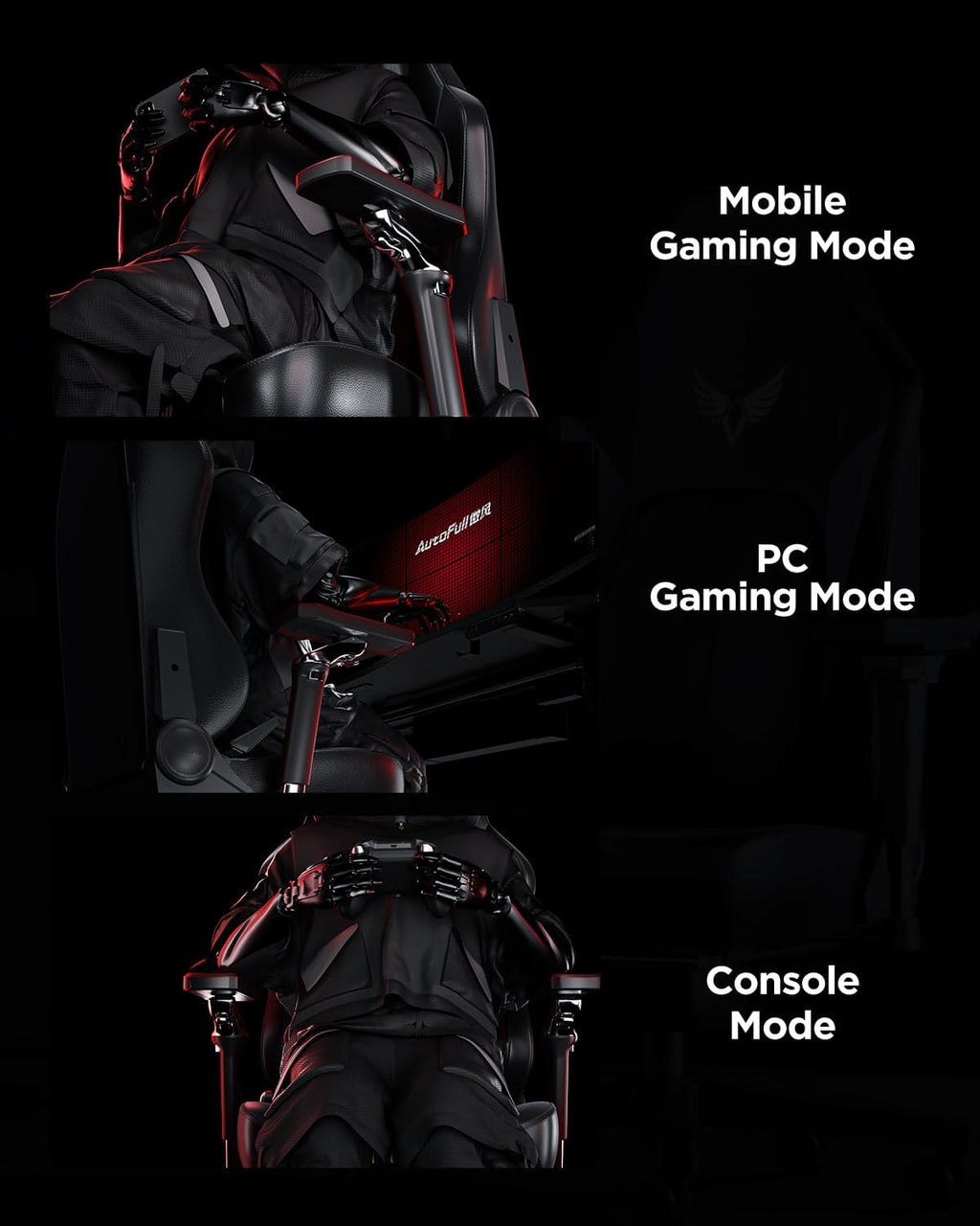 AutoFull M6 Gaming Chair, Ergonomic Office Chair with Ventilated Heating, AUTO Dynamic Tracking Lumbar Support, 6D Adjustable Armrests and Footrest