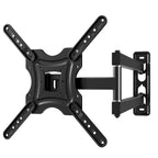 Full Motion TV Wall Mount, Corner Wall Mount Bracket with Swivel Tilt Arm, Fits VESA 400x400mm, 77 lbs Max, Universal TV Mount for LED Monitors Flat Screens for 26-55 Inch TVs