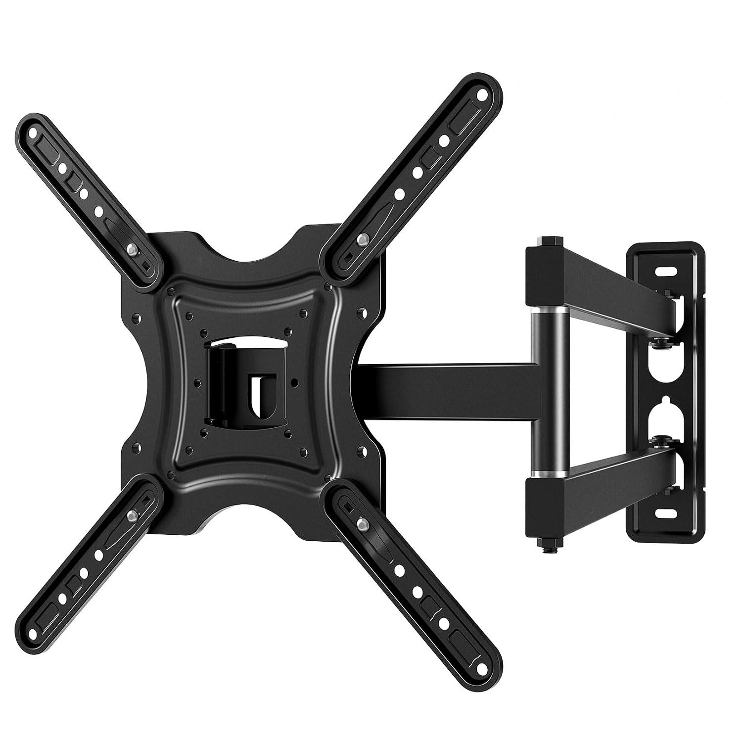 Full Motion TV Wall Mount, Corner Wall Mount Bracket with Swivel Tilt Arm, Fits VESA 400x400mm, 77 lbs Max, Universal TV Mount for LED Monitors Flat Screens for 26-55 Inch TVs