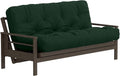 Royal Sleep Products by The Futon Factory | 10 inch Pocket Coil Futon Mattress - Hunter Green - Queen Size - CertiPUR Certified Foam - Made in USA - Frame Not Included