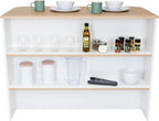 Kitchen Bar Dayton, Kitchen, White/Light Pine