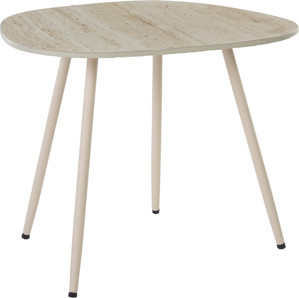 SAFAVIEH Home Collection - Mint Small Side Table, Beige Ceramic Accent Table with Slim Legs, Fully Assembled (ACC2914A)