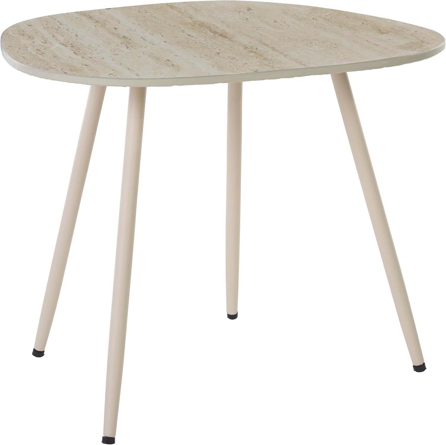 SAFAVIEH Home Collection - Mint Small Side Table, Beige Ceramic Accent Table with Slim Legs, Fully Assembled (ACC2914A)