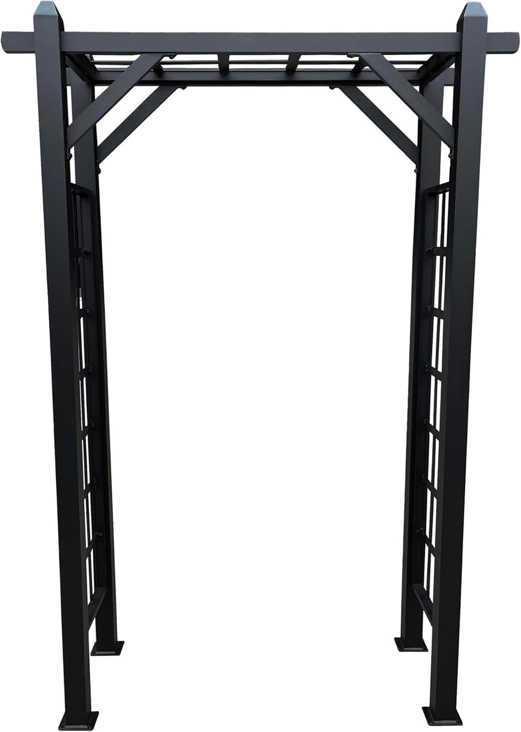 Black Modern Aluminum Garden Arbor Arch