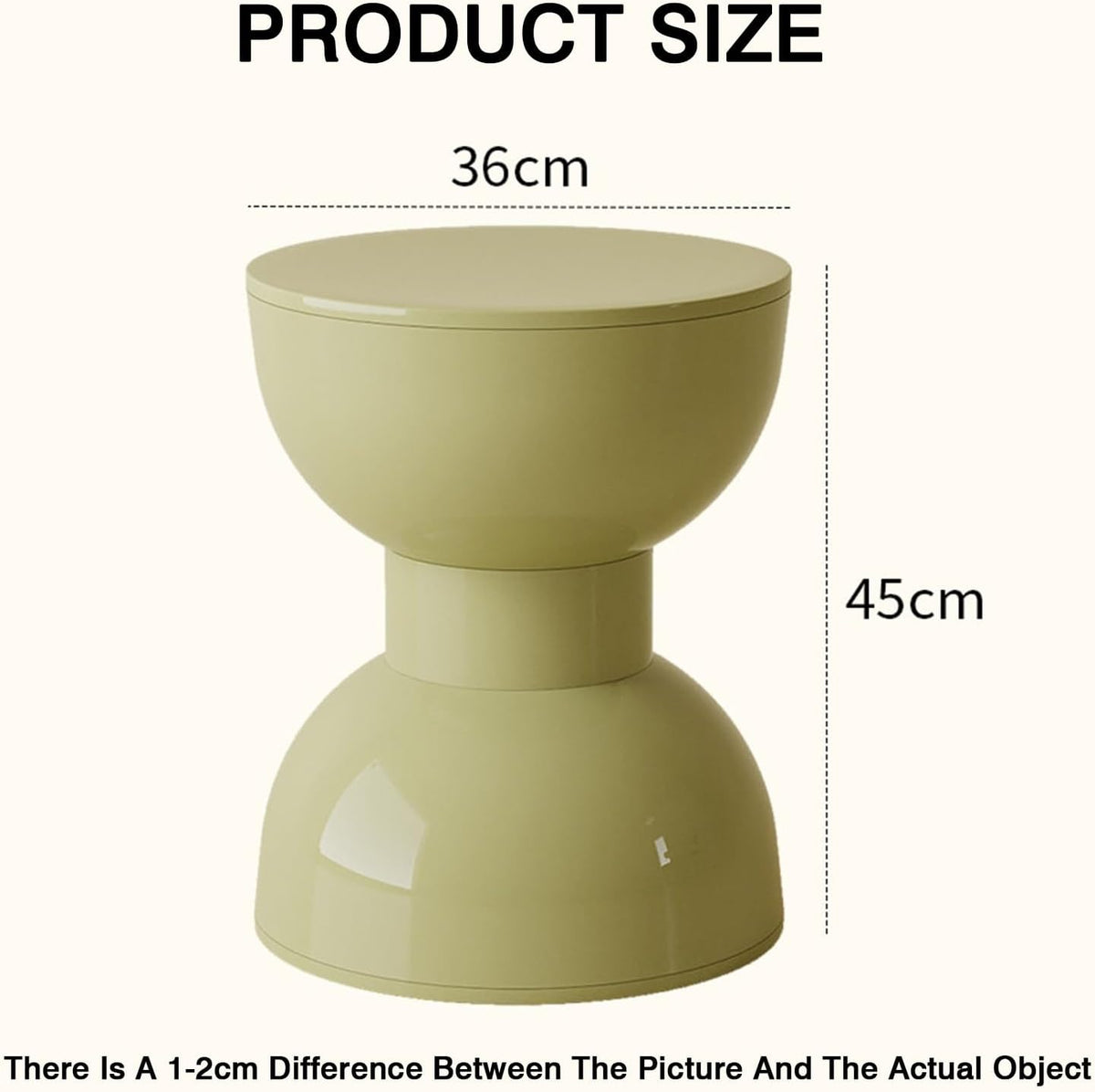 Versatile Low Stool/Side Table: Suitable as a Shoe-Changing Stool, Small Round, Living Room Side Table, Coffee Table