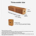 Folding Paper Stool with 3 Cushions, Folding Honeycomb Stool, Accordion Stool, Portable Kraft Paper Bench for Versatile Seating in Living Room, Dining, Office, Decorative Chair Stool(Brown)