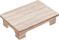 Wood Low Coffee Table Functional Stool for Meditation and Relaxation, Wood Color, 40x28x10cm