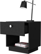 1 Drawer Nightstand, Storage Shelf,for Small Spaces