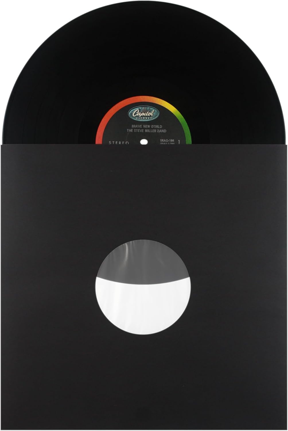 12" Premium Black Polylined Record Inner Sleeves - Archival Quality, Heavyweight Paper & Plastic #12IABK (250)