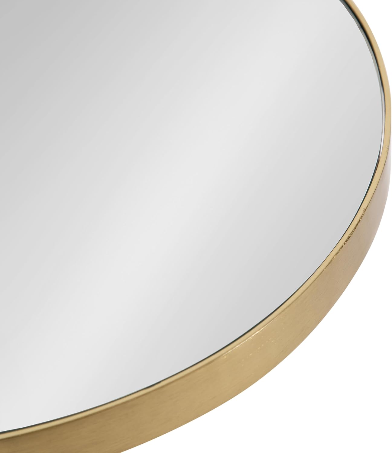 Kate and Laurel Tira Elegant Round Mirrored Side Table, 14 x 14 x 24, Gold, Modern Glam Circle End Table for Use as Bedroom Nightstand or Living Room Plant Stand Table