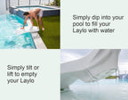 Tenjam Laylo in Pool Lounge Chairs for Sun Shelf Set of Two, Pool Chairs and Lounger for Tanning Ledge with Optional Risers that Support up to 22" of Water Depth