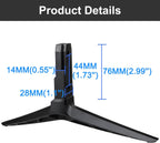 TV Stand Legs for Vizio D50X-G9/V505-G9/V505-H9/M506X-H9 (Black) | Easy VESA Tabletop Mount, Anti-Wobble Design, Includes All Screws