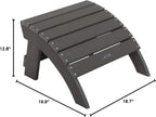 LIFETIME 60291 Adirondack Ottoman, Shale Stone